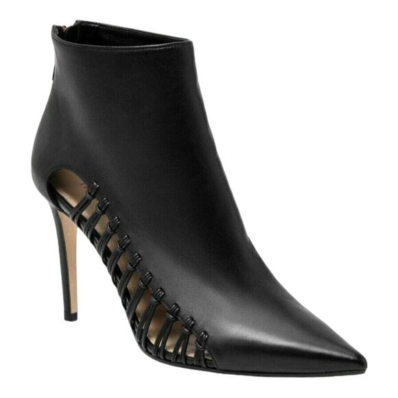 Tamara Mellon Womens Leather Braided Dom Pointed Toe Ankle Booties Size 38 - Picture 1 of 12